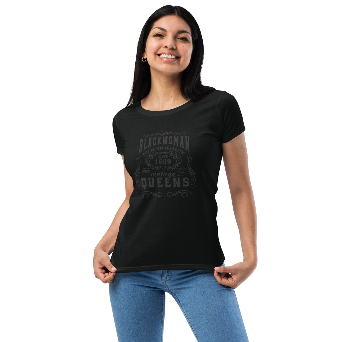 Black Women’s fitted t-shirt