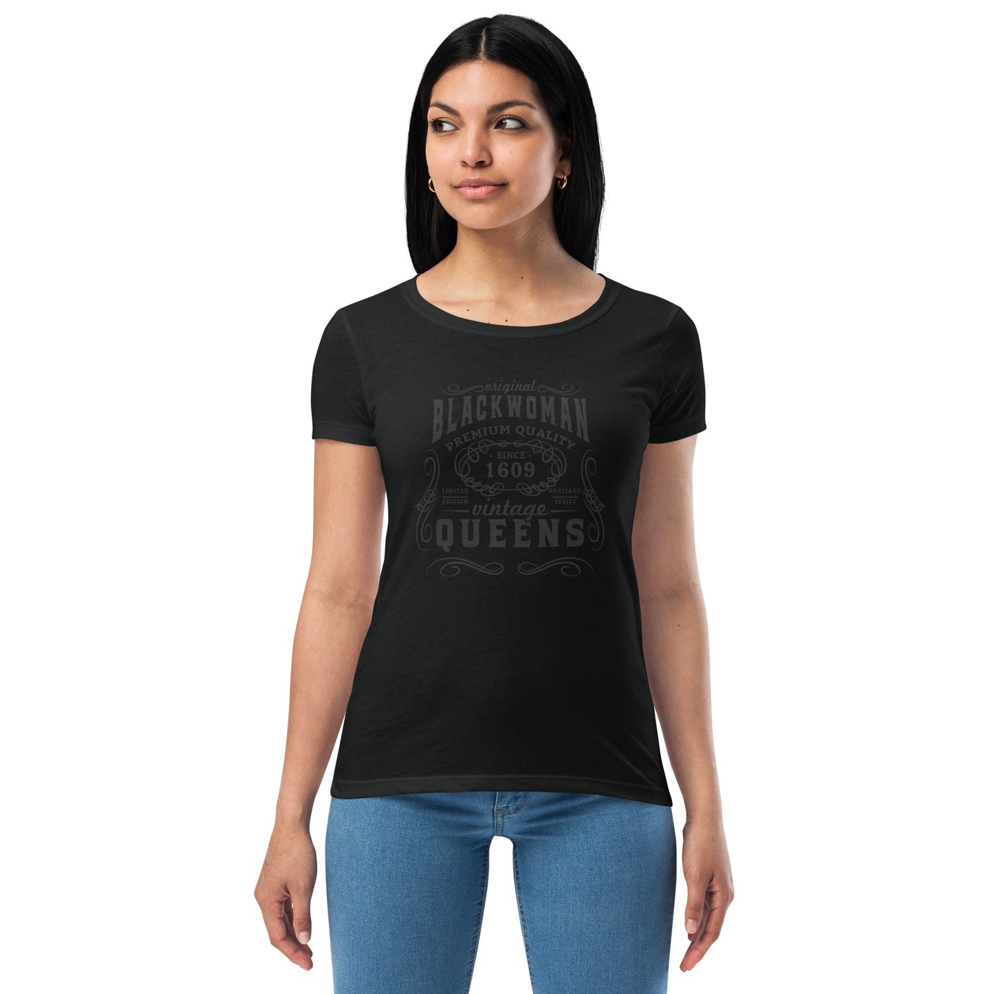 Black Women’s fitted t-shirt