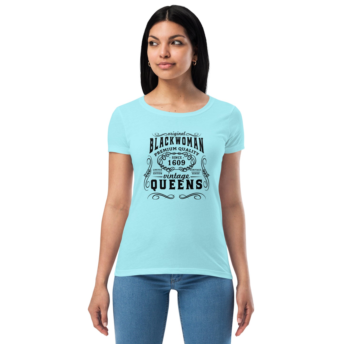 Black Women’s fitted t-shirt