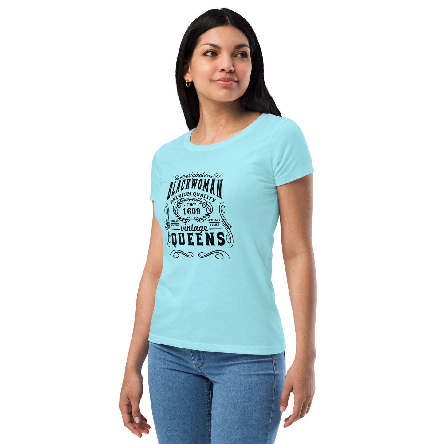 Black Women’s fitted t-shirt
