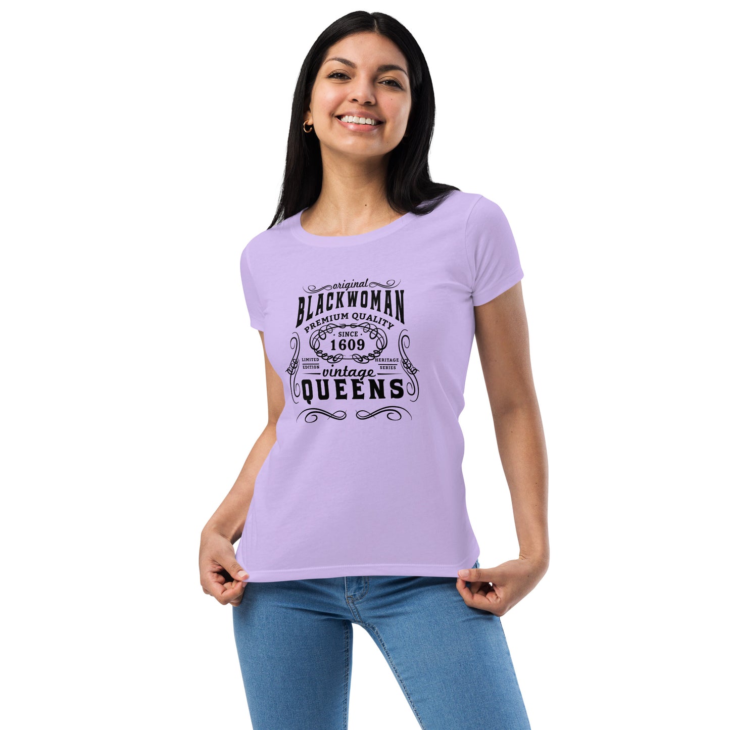 Black Women’s fitted t-shirt