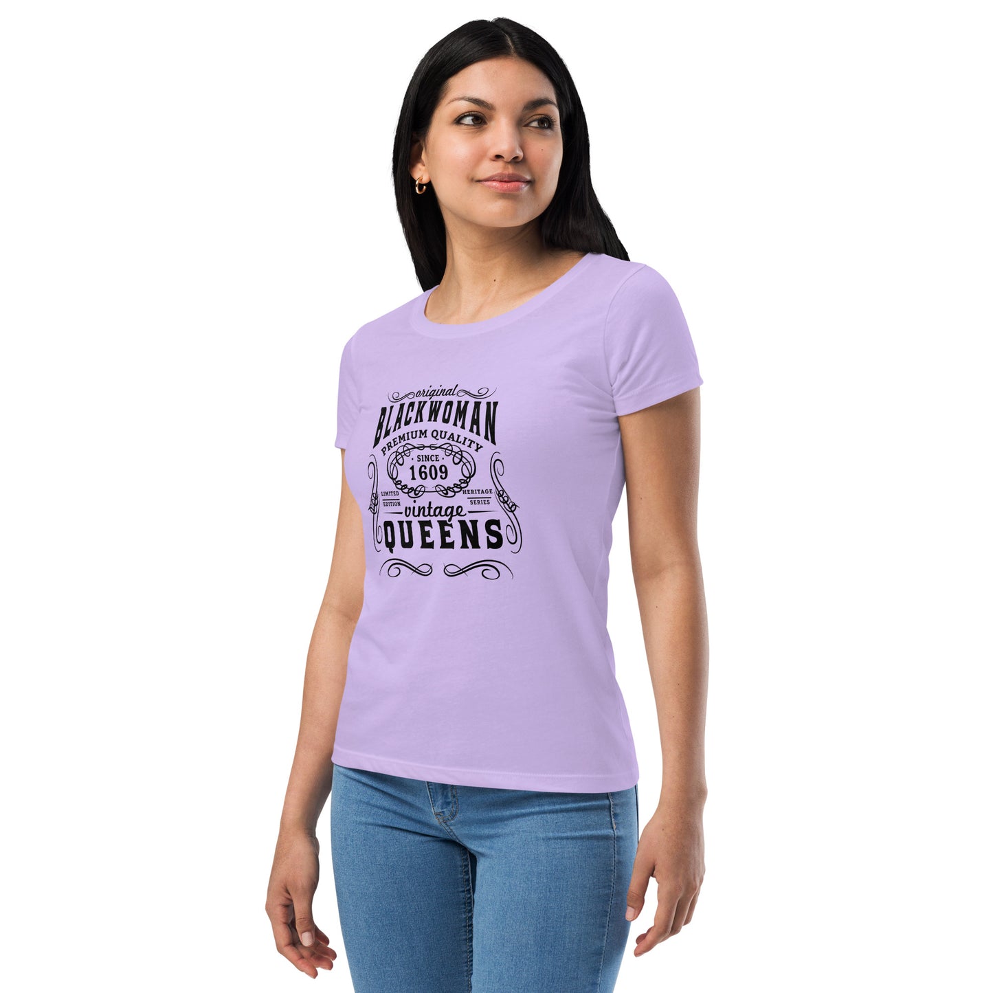 Black Women’s fitted t-shirt