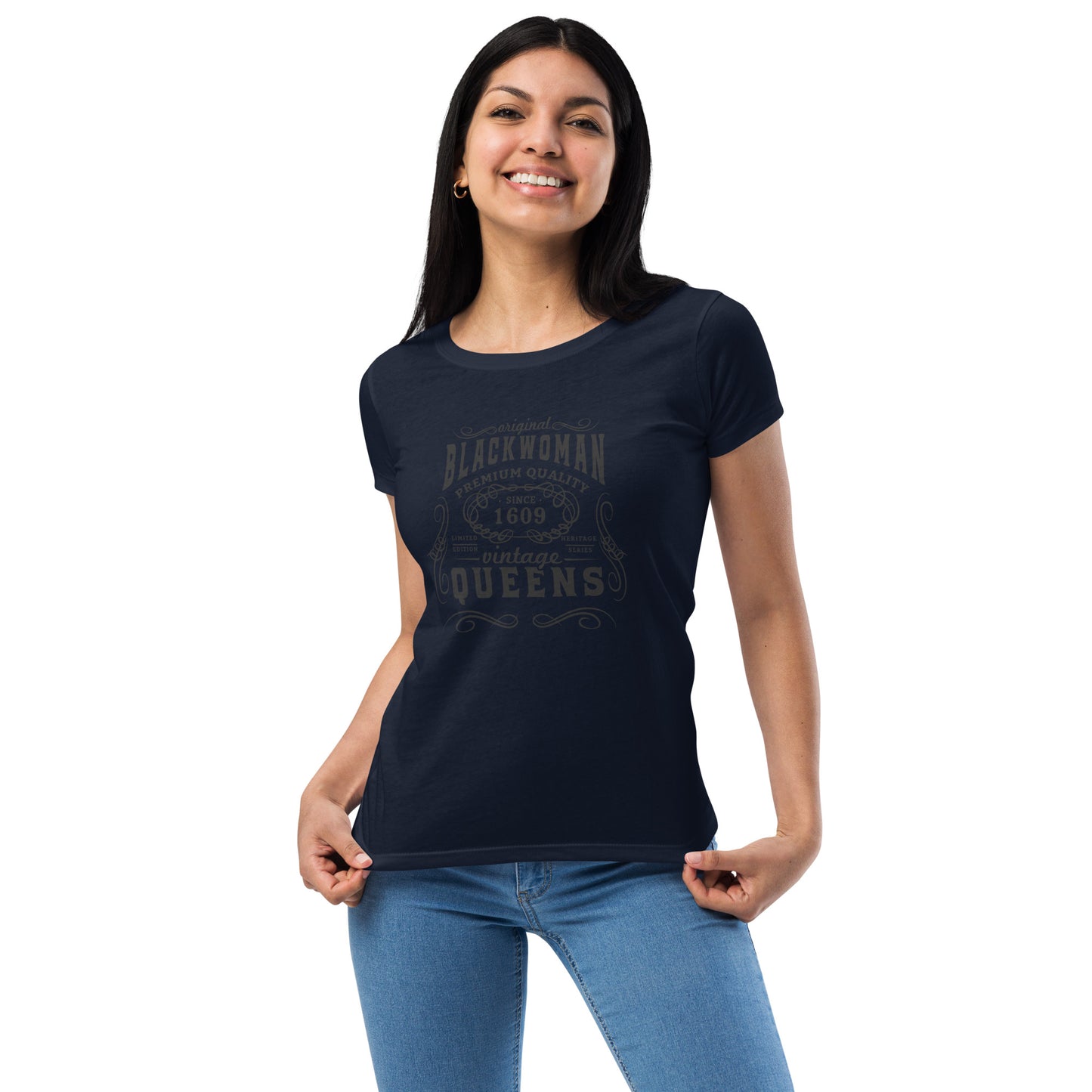 Black Women’s fitted t-shirt