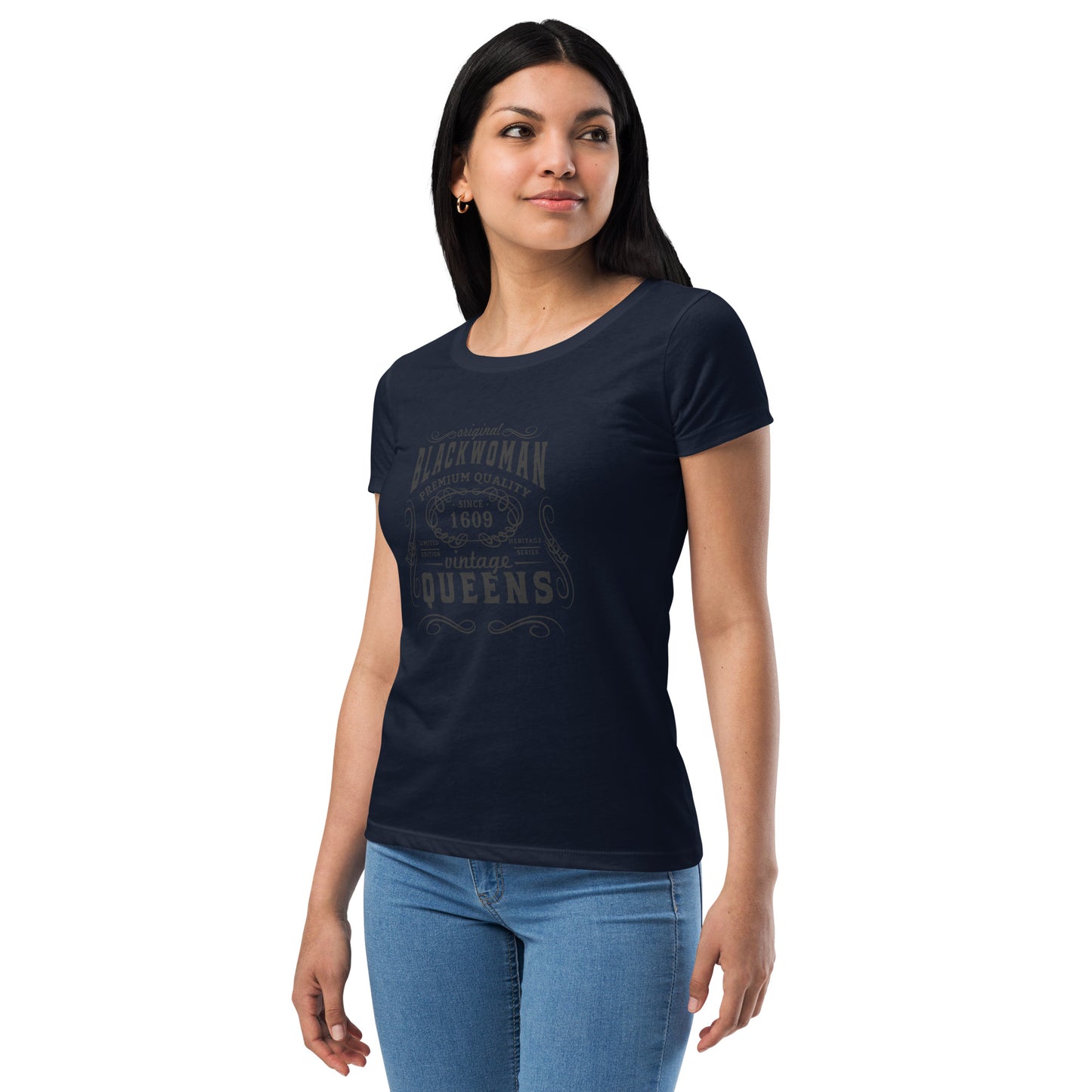Black Women’s fitted t-shirt