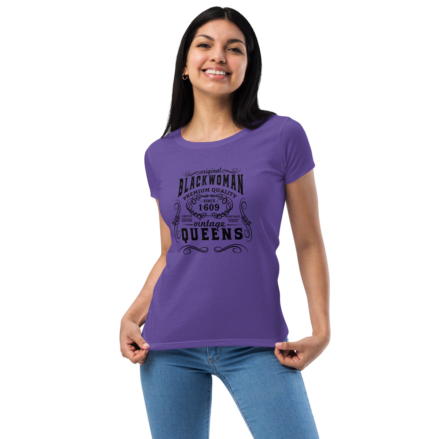 Black Women’s fitted t-shirt
