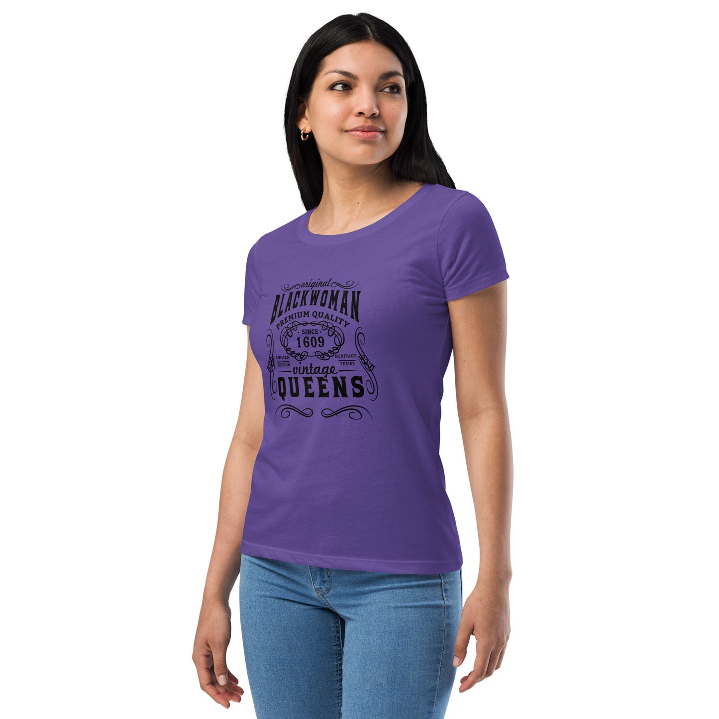 Black Women’s fitted t-shirt